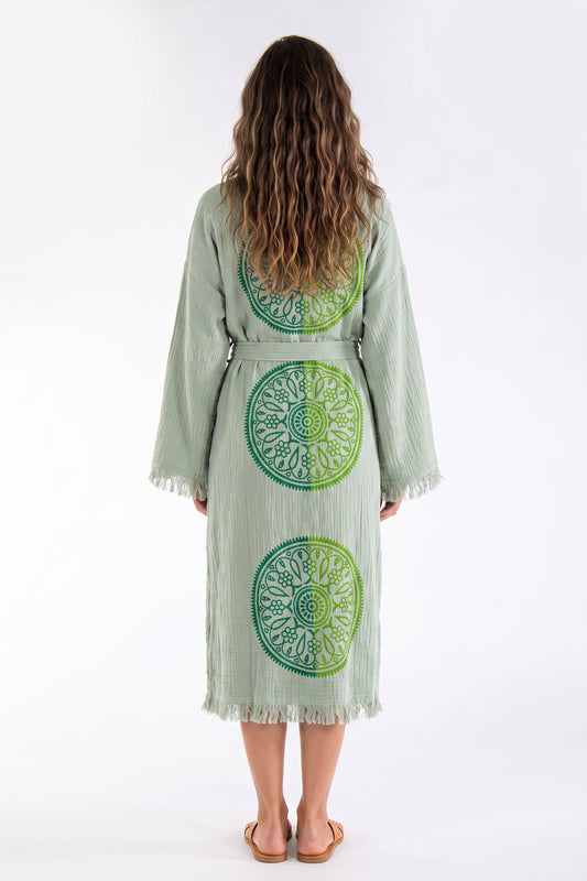 Estelle Handmade Muslin Beach Cover-Up Robe
