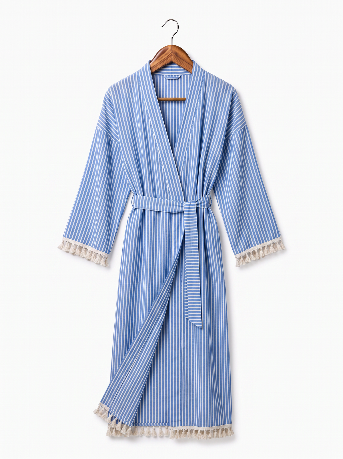 Naia Premium Turkish Cotton Bath Robe - Blue