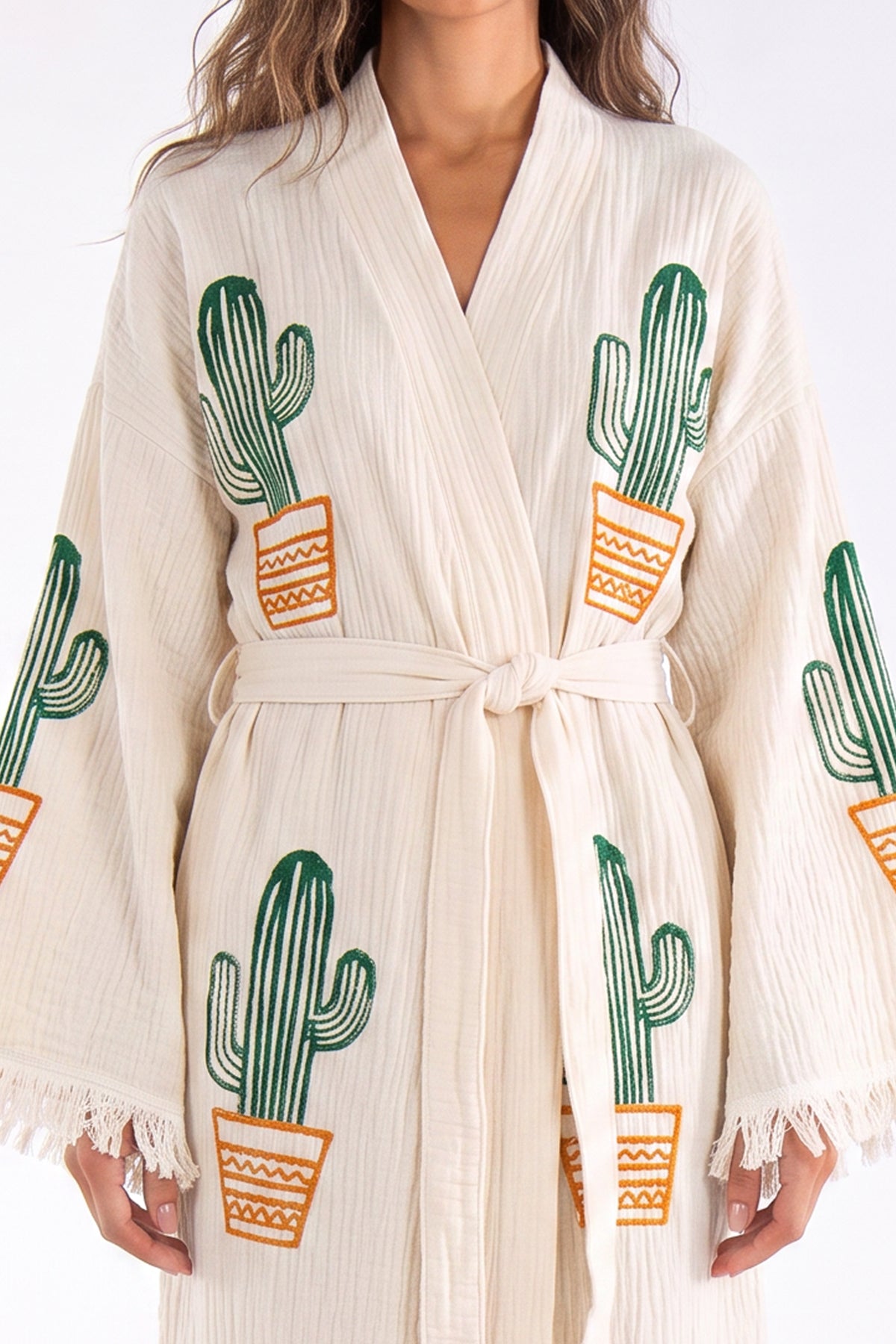 Cora Handmade Muslin Beach Cover-Up Robe