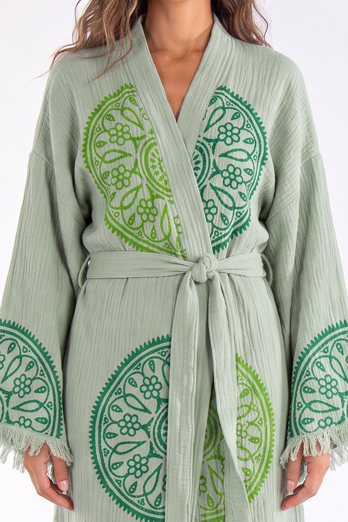 Estelle Handmade Muslin Beach Cover-Up Robe