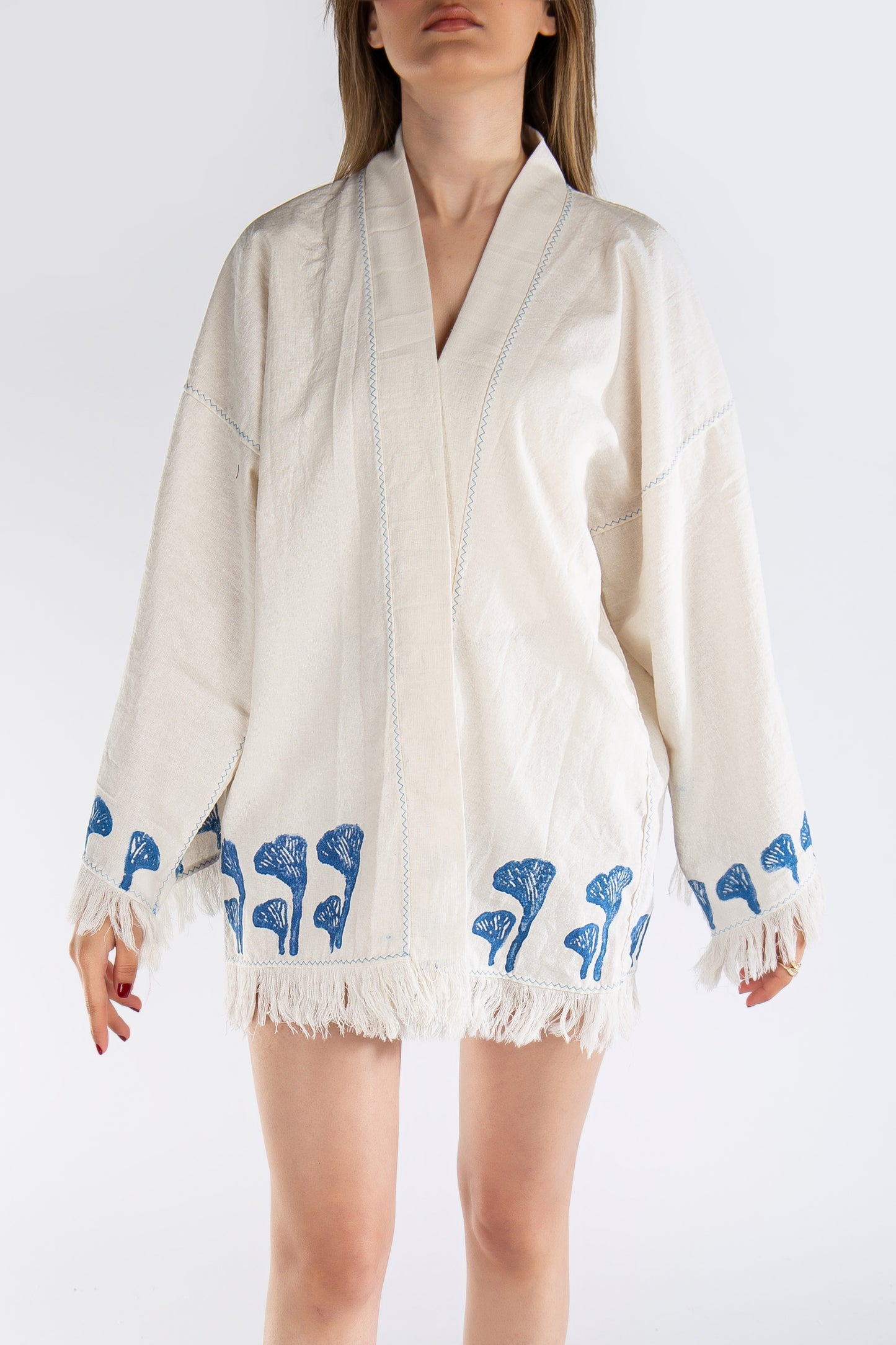 Ginkgo Linen Short Jacket