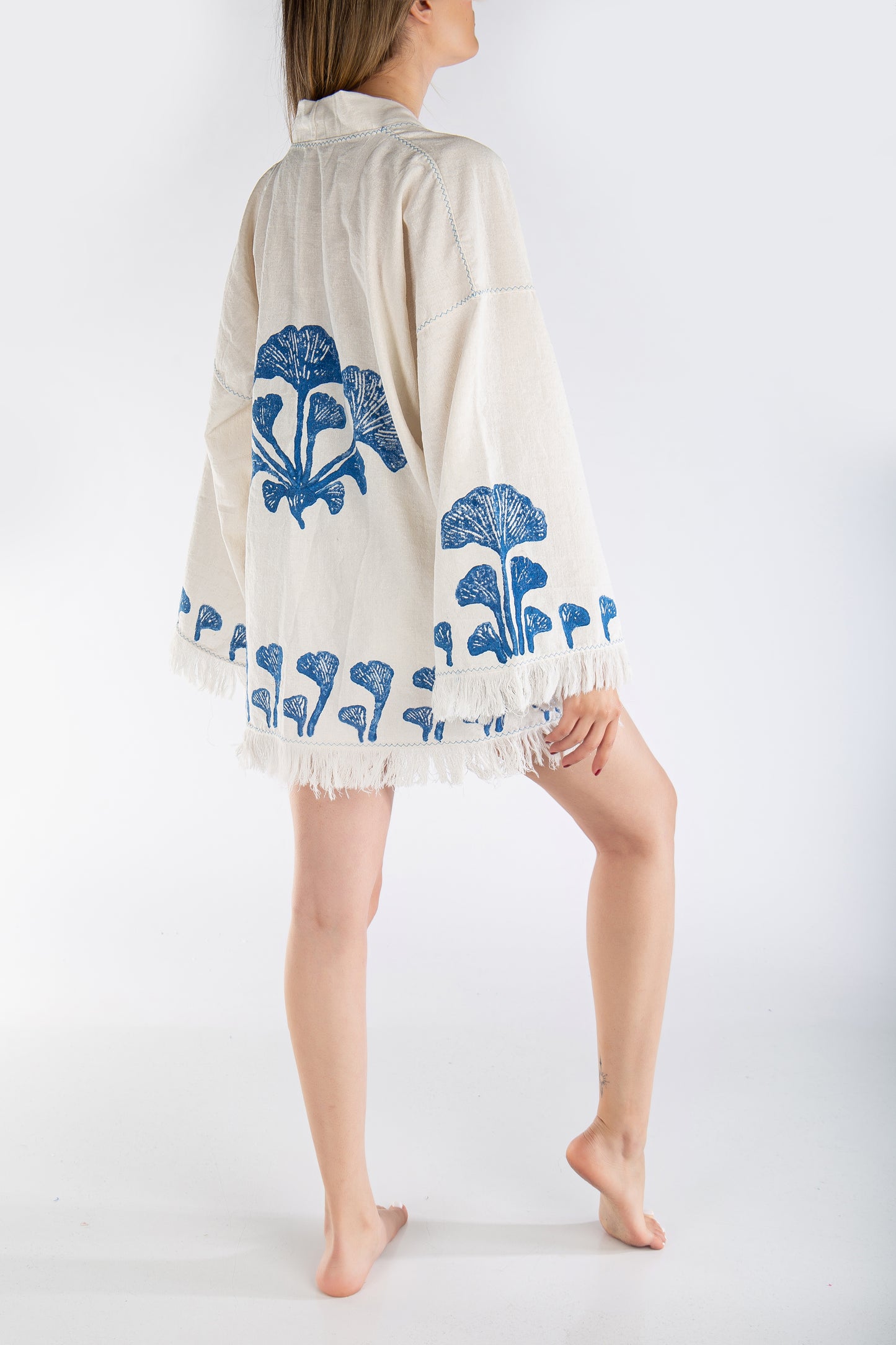Ginkgo Linen Short Jacket