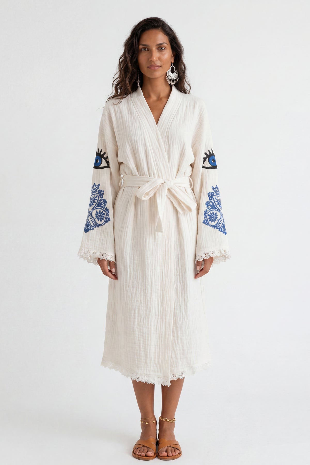 Iris Handmade Muslin Beach Cover-Up Robe