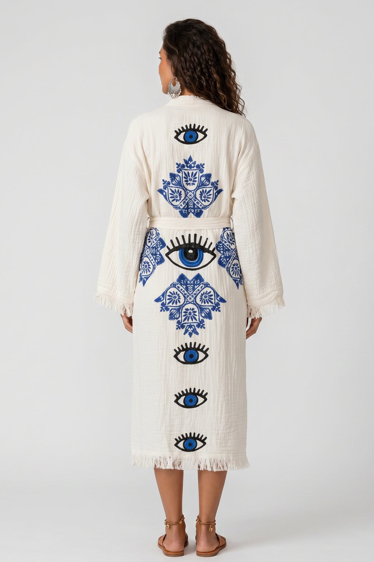 Iris Handmade Muslin Beach Cover-Up Robe