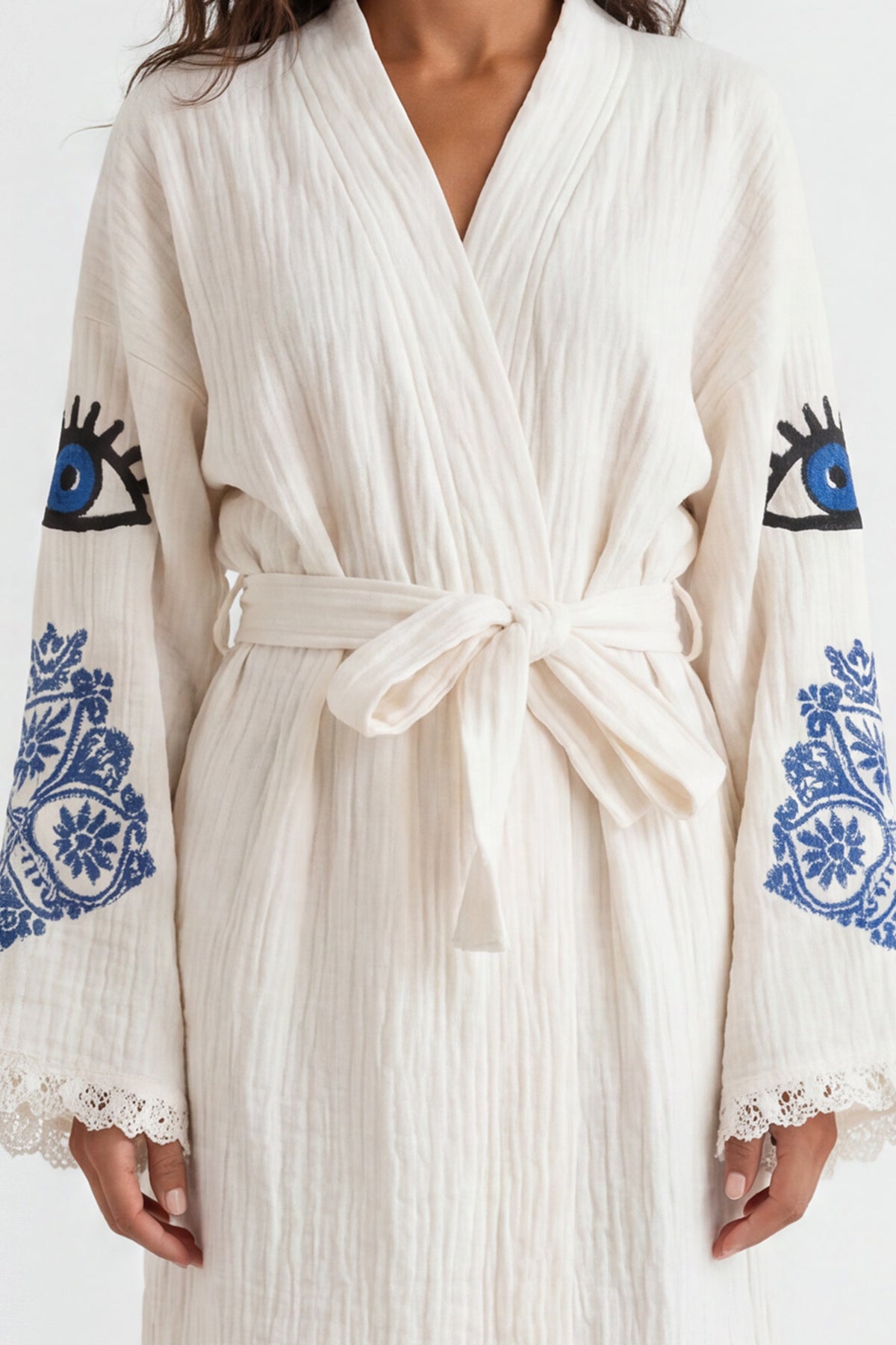 Iris Handmade Muslin Beach Cover-Up Robe