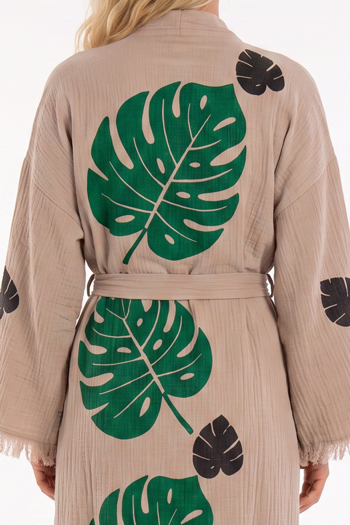 Niva Printed Fringed  Festival Robe