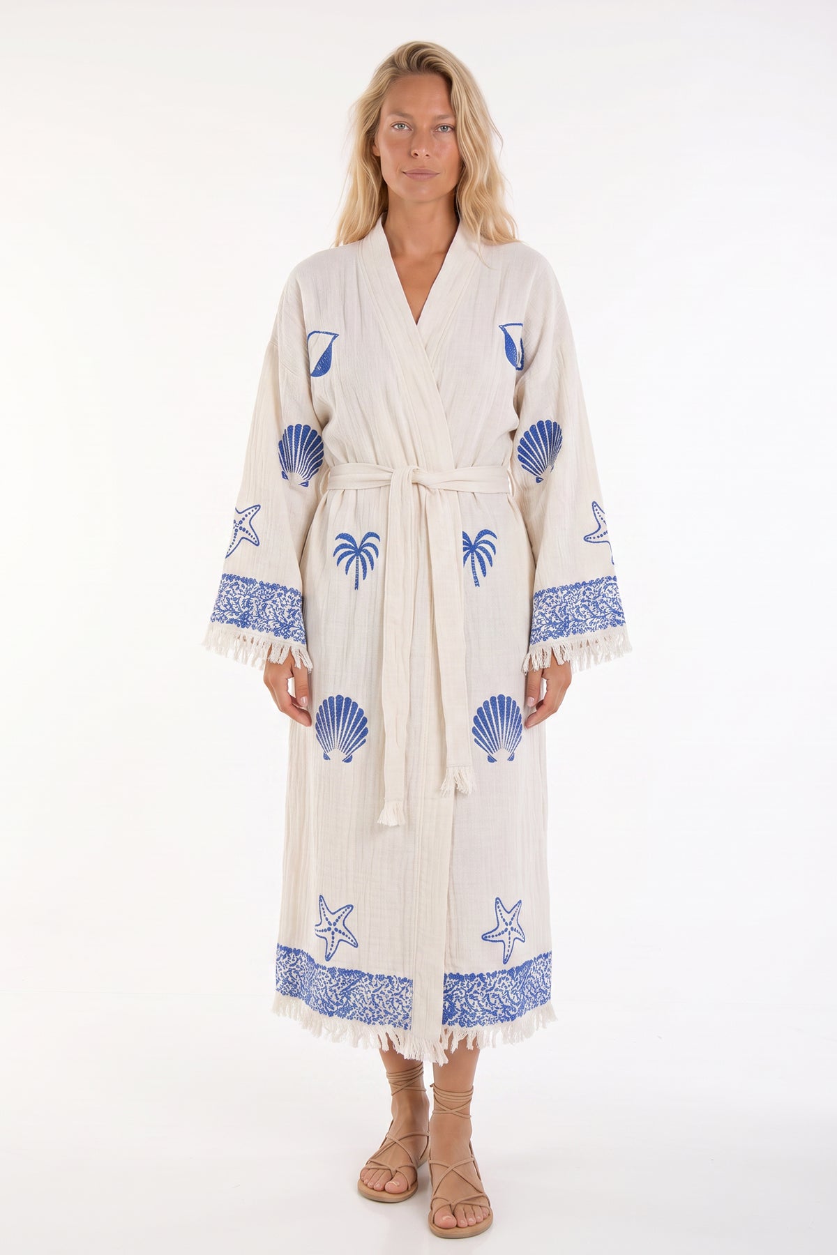 Nerina Handmade Muslin Beach Cover-Up Robe