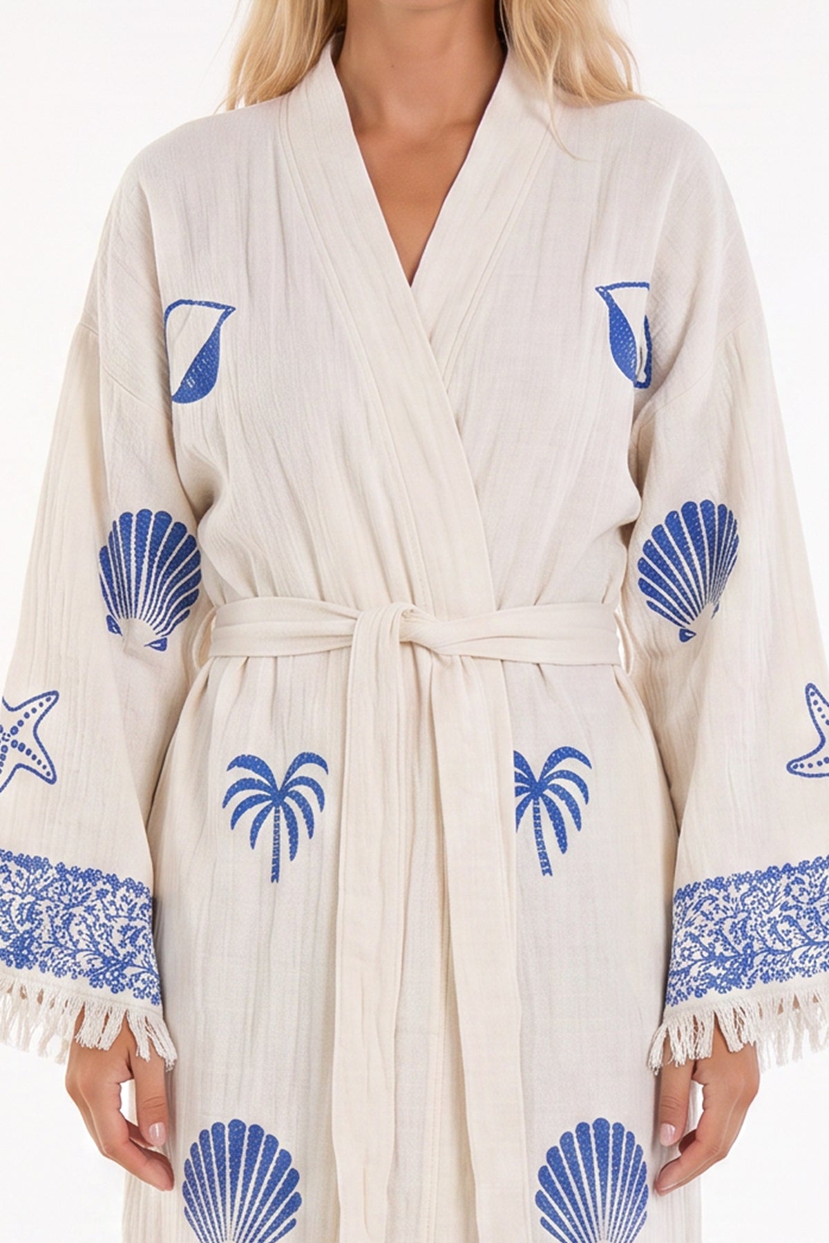 Nerina Handmade Muslin Beach Cover-Up Robe