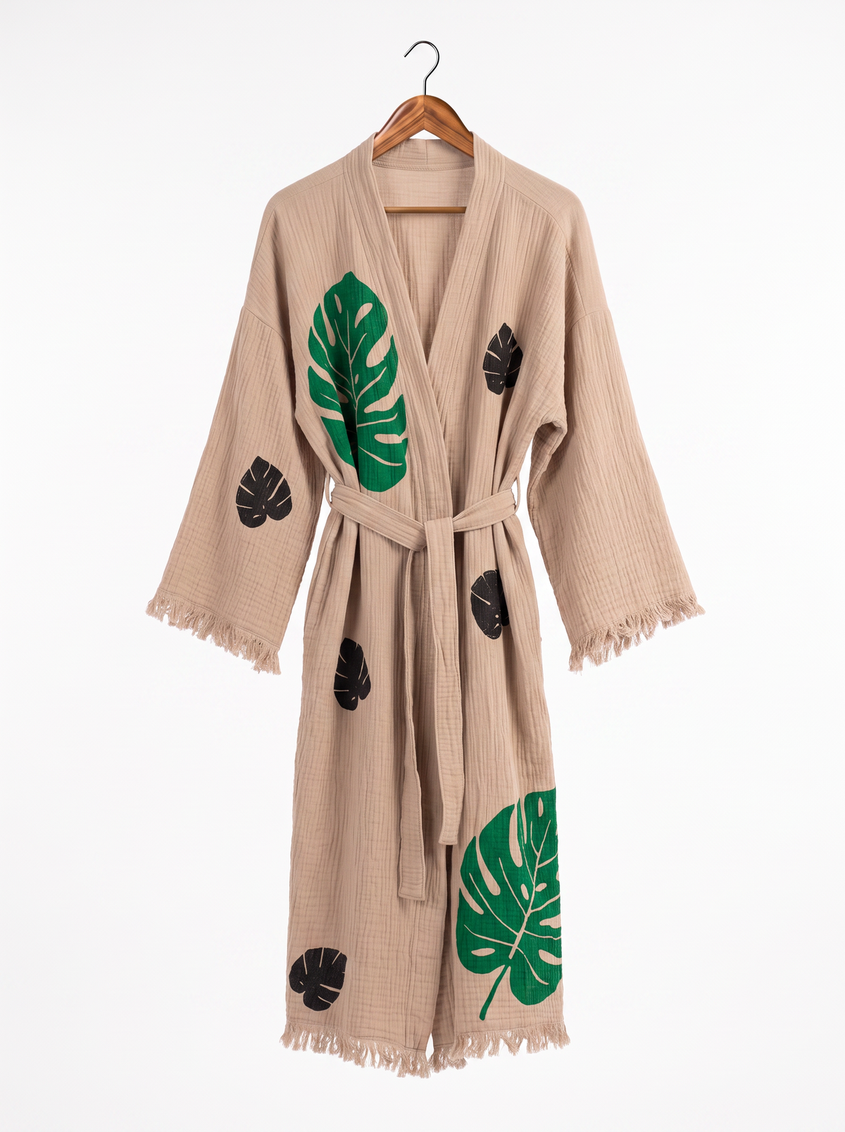 Niva Printed Fringed  Festival Robe